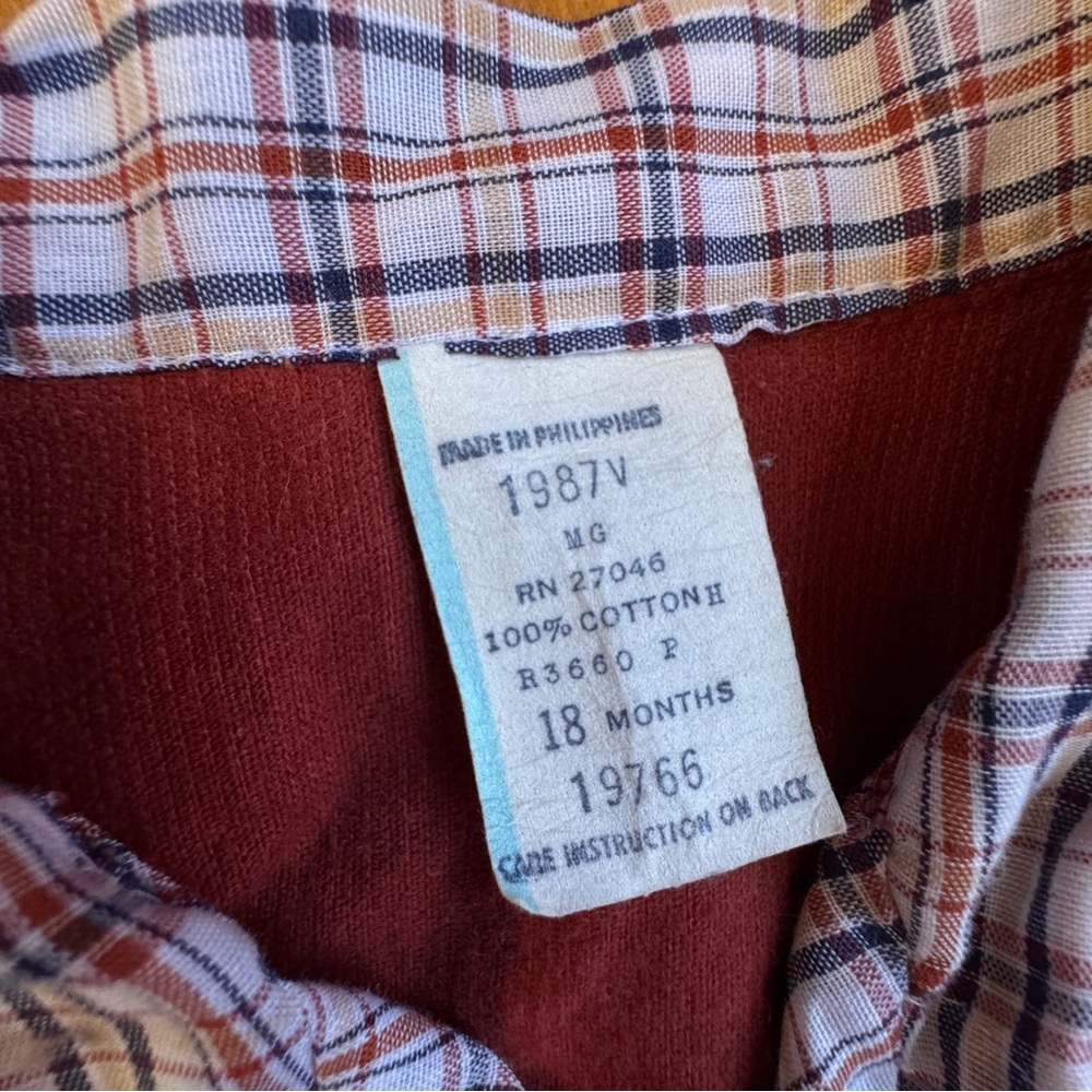 Vintage baby  boy corduroy outfit size 18 months - Picture 2 of 7